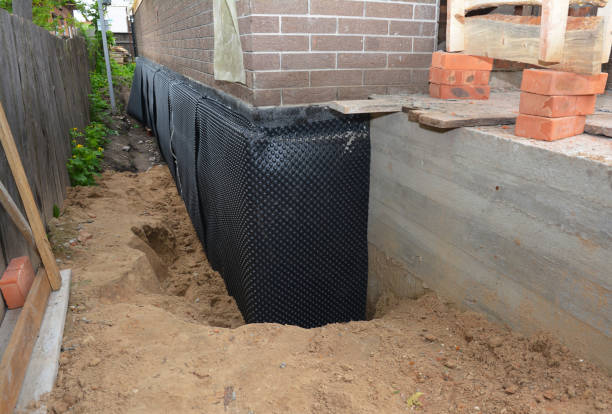 SJ Waterproofing Pros technician performing targeted Wet Basement Repair assessment in Lakeview, WA